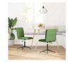 Jedilni stoli, 2 kosa, svetlo zelena, žamet