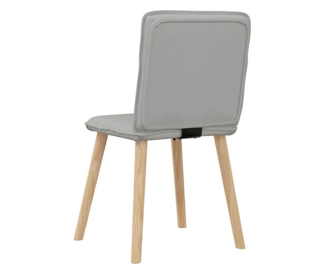 Jedilni stoli 6 kosov sivo blago