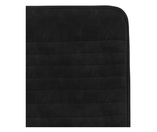 Kuhinjski stoli, 2 kosa, črni, žamet