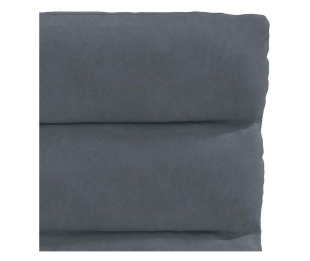 Jedilni stoli, 2 kosa, temno sivi, žamet