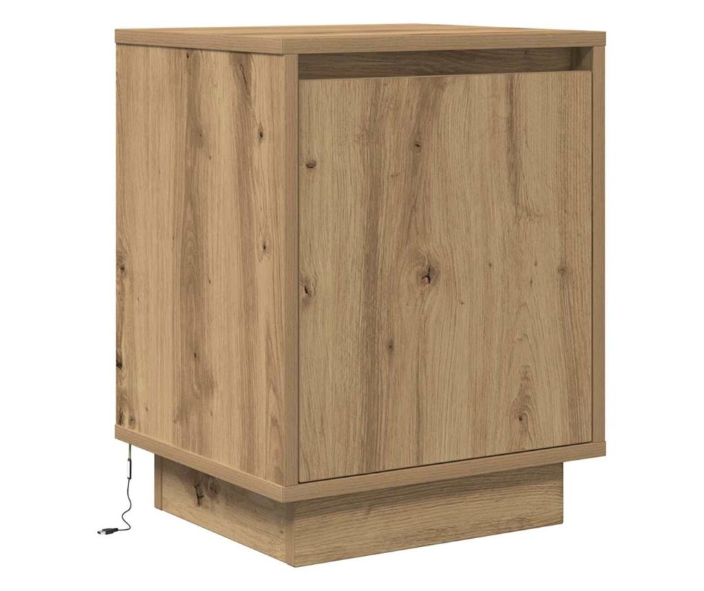 Нощен шкаф с LED осветление Artisan Oak 38x34x50 cm - 3