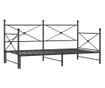 Легло за спане с багажник без матрак черно 100x200 cm thumbnail 1