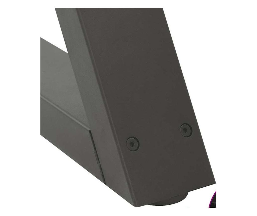 Крака за масичка за кафе, 2 бр., антрацит, 60x(30-31,3) см, стомана - 9