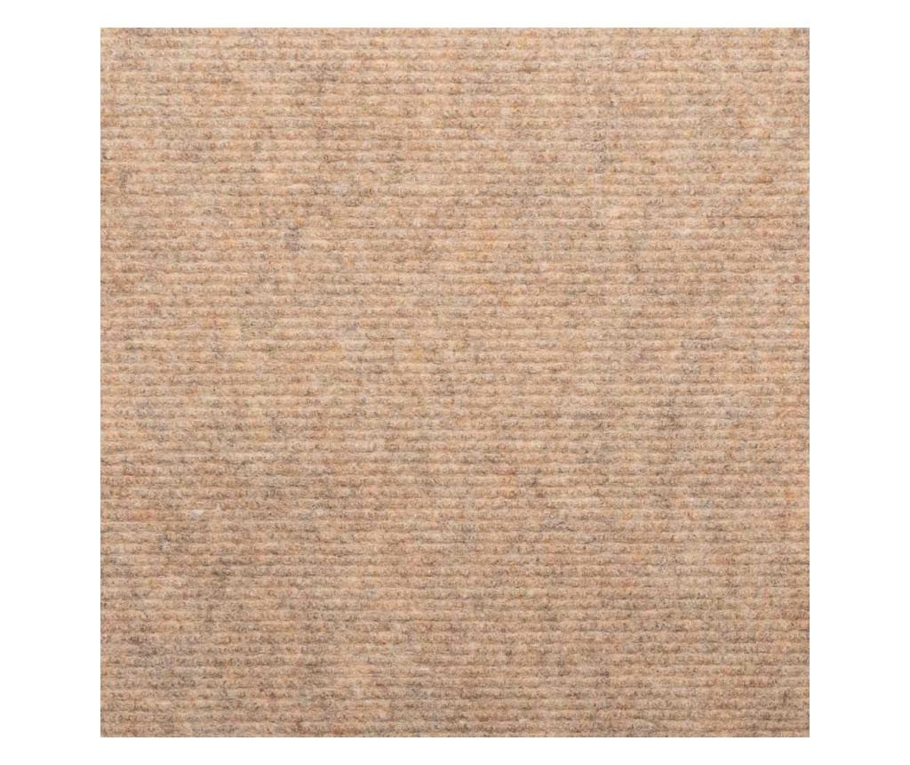 Самозалепващи стелки за стълби, 30 бр, бежови, 56x17x3 см - 8