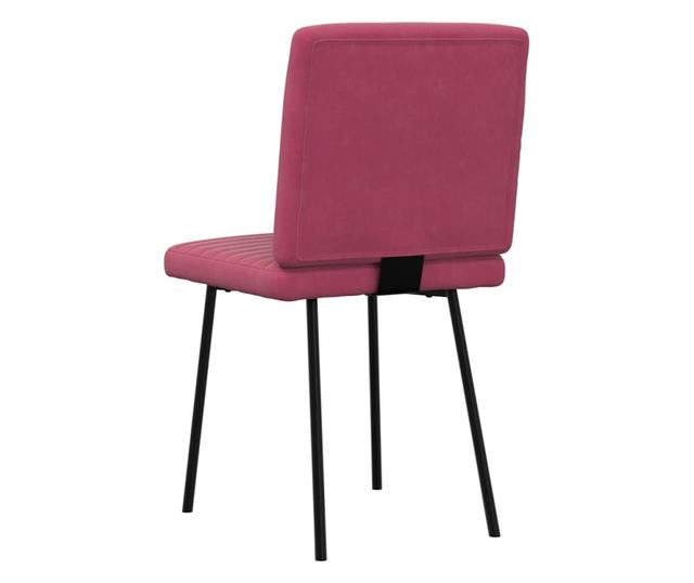 Kuhinjski stoli, 6 kosov, vinsko rdeča, žamet