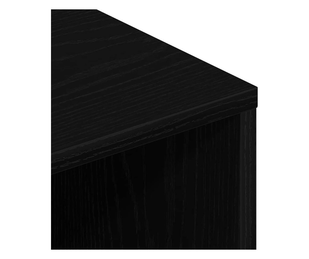 ТВ шкаф Черен дъб 120x40x40 cm Инженерна дървесина - 8