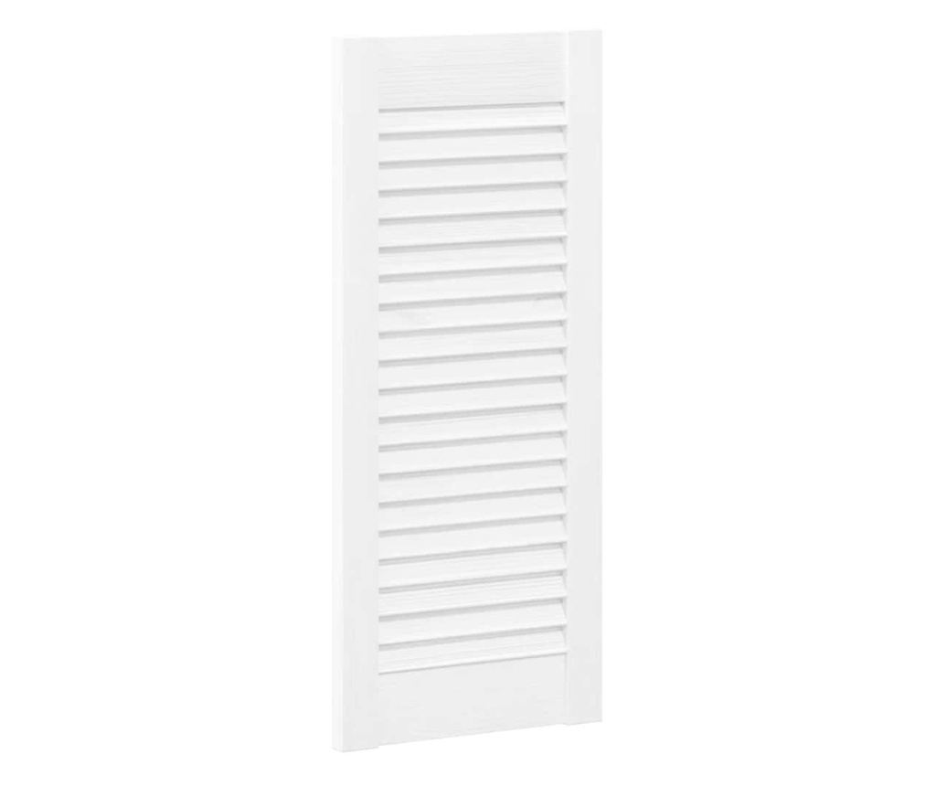 Врати за шкафове Louvred Design 2 бр. бели 69x29,5 cm - 4