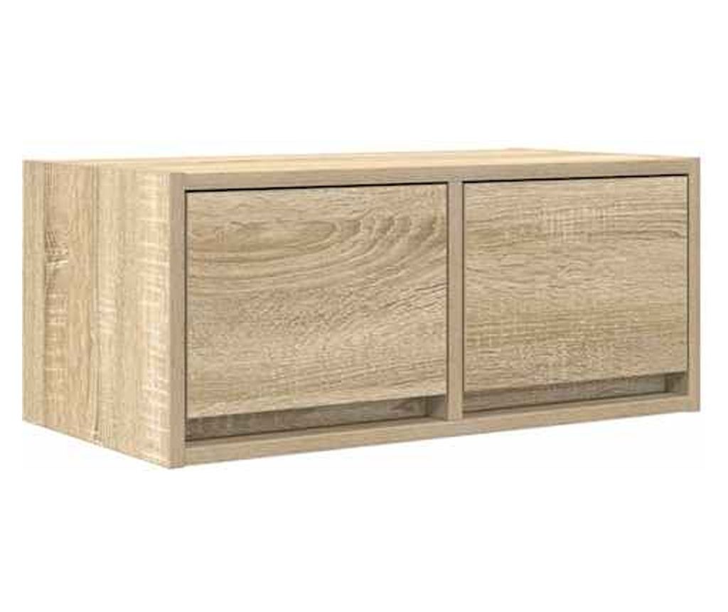 ТВ шкаф Дъб Сонома 60x31x25,5 cm Инженерна дървесина - 9