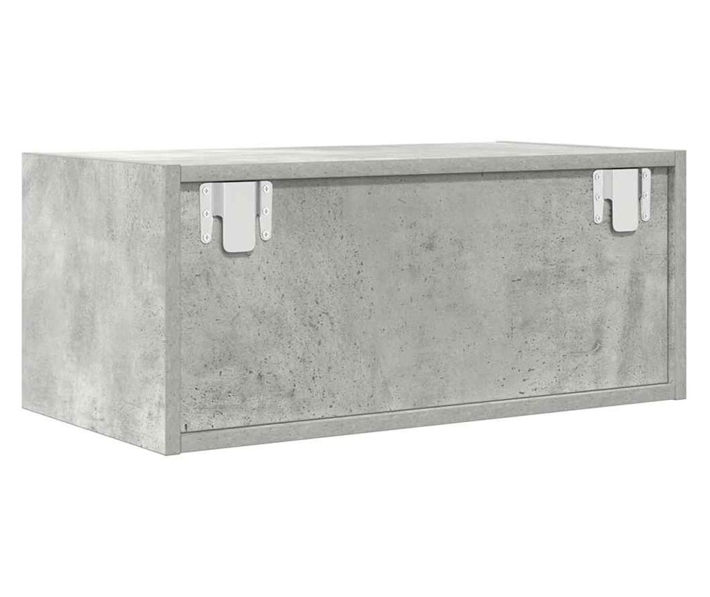 ТВ шкаф Бетон сив 60x31x25,5 cm Инженерна дървесина - 8