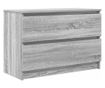 ТВ шкаф Grey Sonoma 80x35x54 cm Инженерна дървесина thumbnail 1