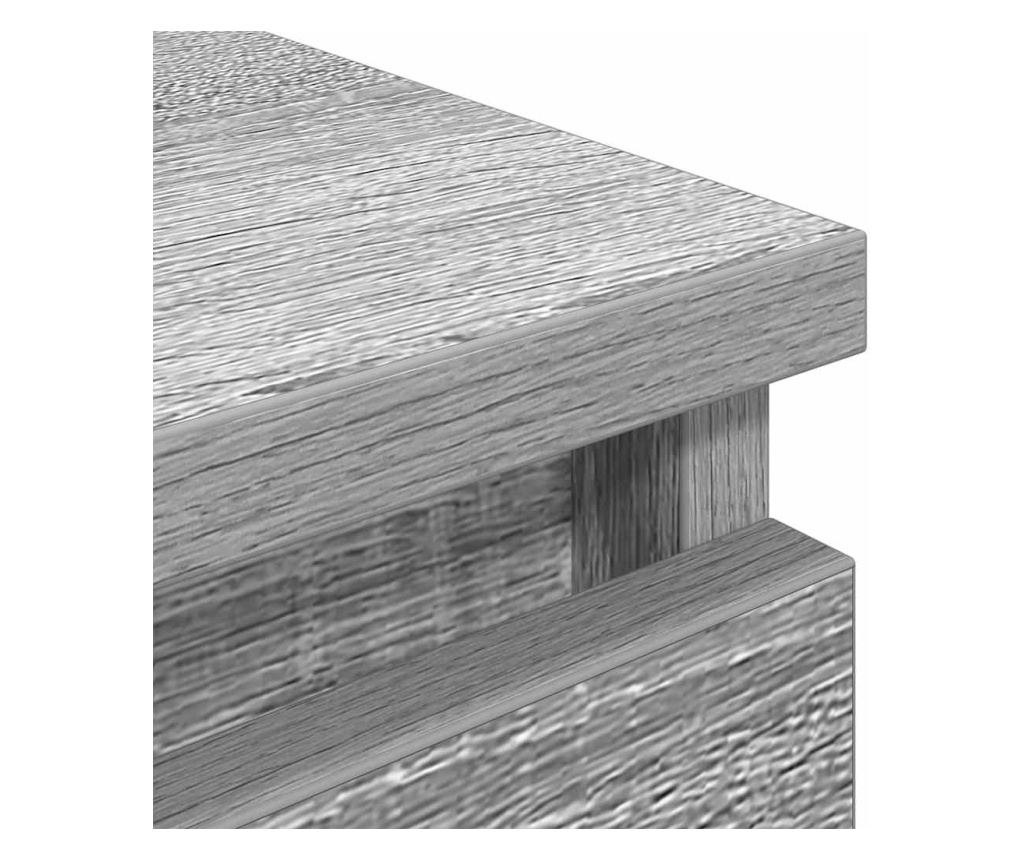 ТВ шкаф Grey Sonoma 80x35x54 cm Инженерна дървесина - 9