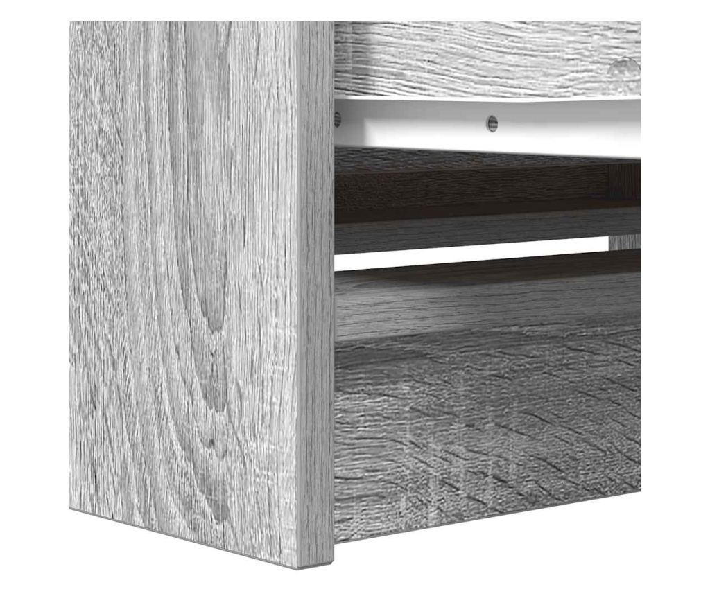 ТВ шкаф Grey Sonoma 80x35x54 cm Инженерна дървесина - 10