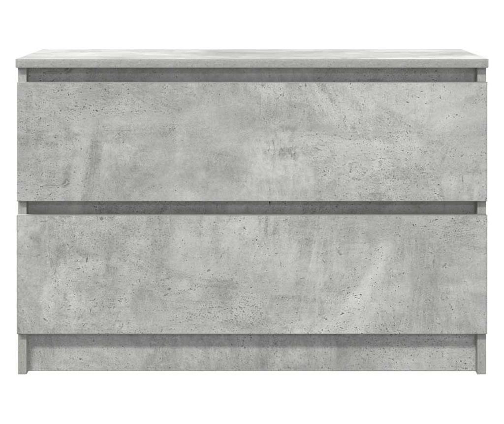 ТВ шкаф Бетон сив 80x35x54 cm Инженерна дървесина - 6