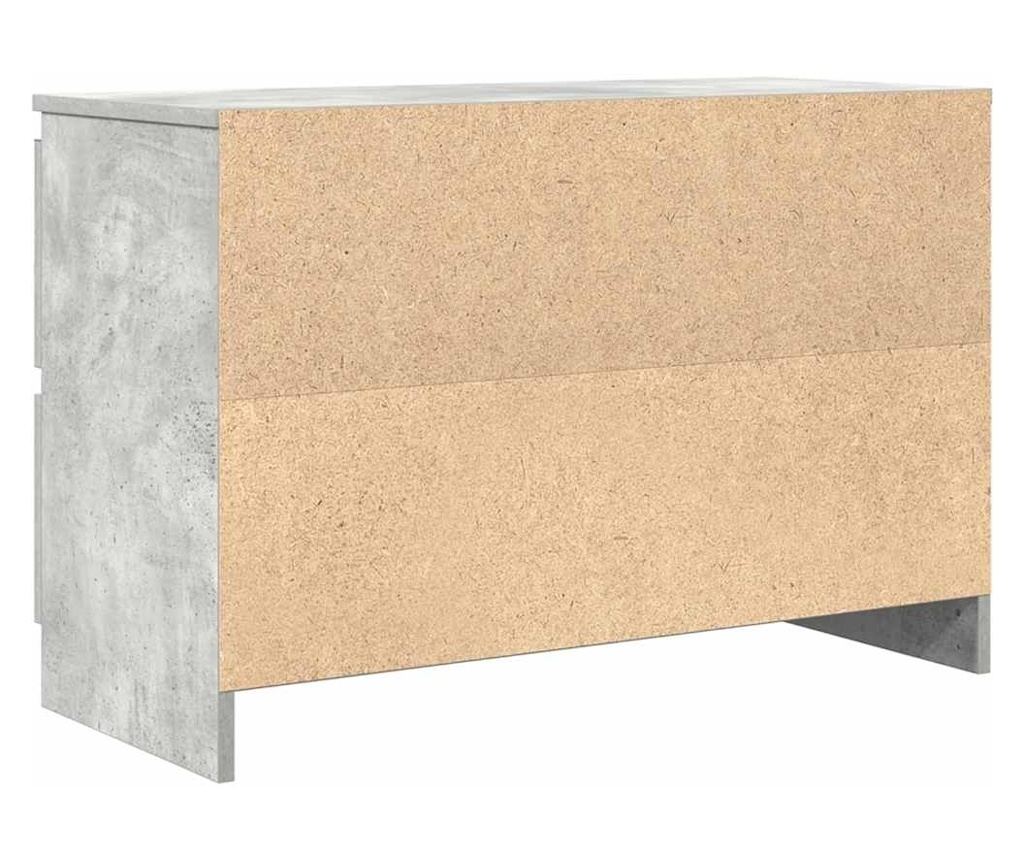 ТВ шкаф Бетон сив 80x35x54 cm Инженерна дървесина - 8