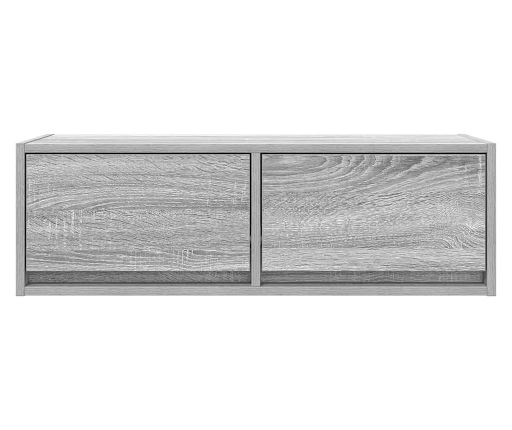 ТB шкаф, сив сонома, 80x31x25,5 см, инженерно дърво - 6