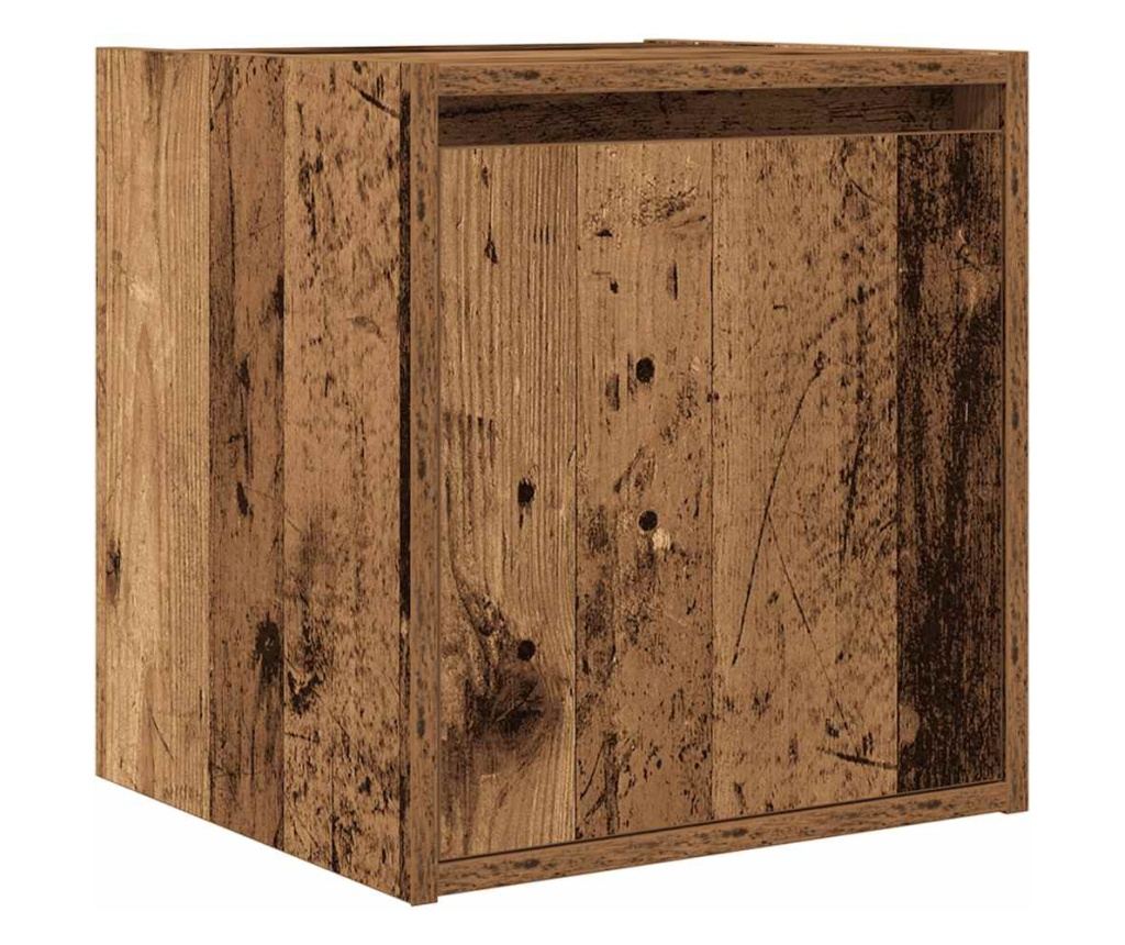 Zidni noćni ormarići 2 kom staro drvo 38x34x40 cm - 5