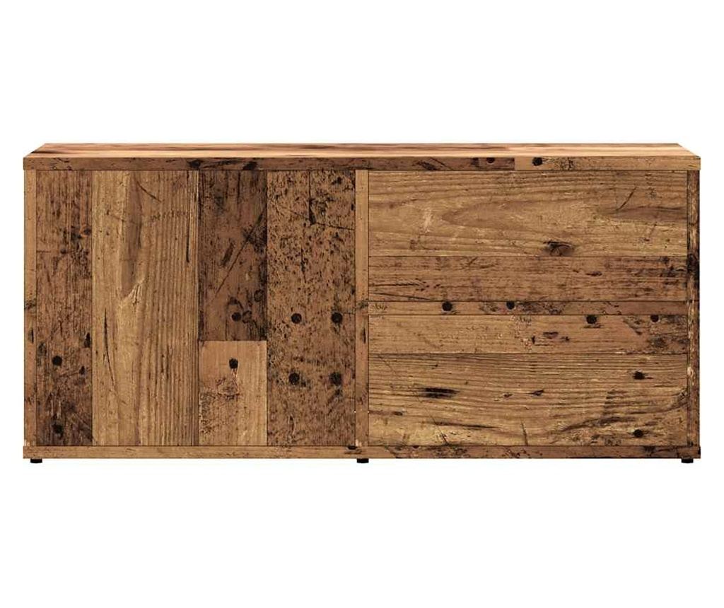 ТВ шкаф Старо дърво 80x34x35,5 cm Инженерна дървесина - 4