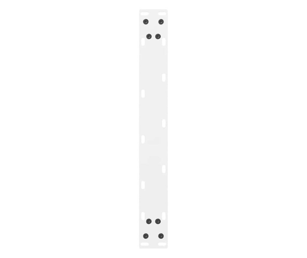 Крака за масичка за кафе, бели, 2 бр., 50 x (30-31) см, стомана - 7