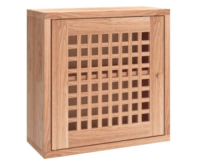 Стенен шкаф, 42x18x42 см, масивно дърво орех