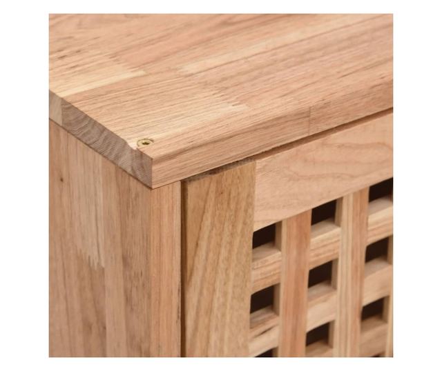 Стенен шкаф, 42x18x42 см, масивно дърво орех