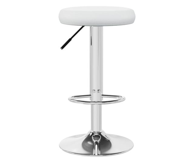 Barski stoli, 2 kosa, beli, umetno usnje