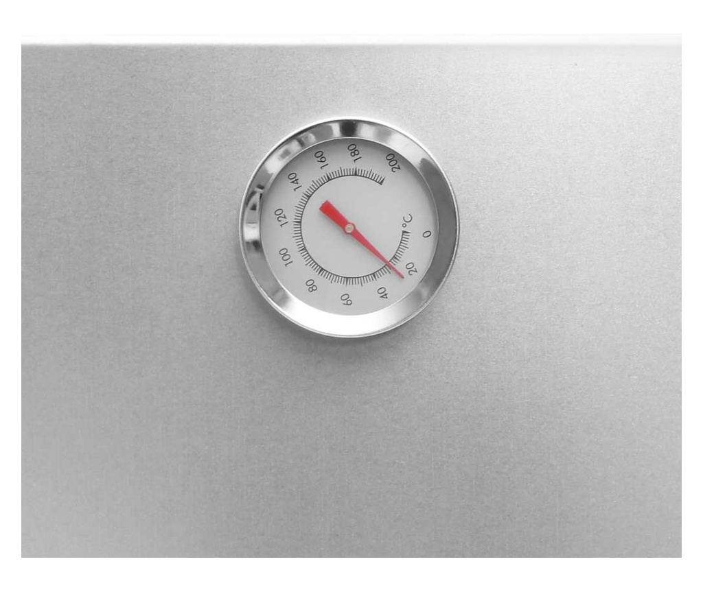 Дървени въглища за пушене на скара 44,5x29x83 см, поцинкована стомана - 7