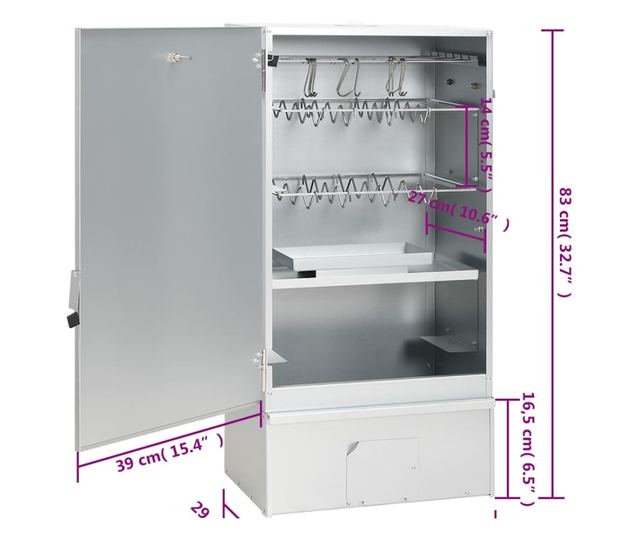 Пушилка с маса, поцинкована стомана