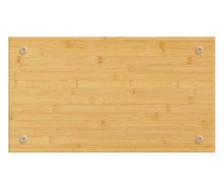 Protecții pentru aragaz, 2 buc., 50x28x1,5 cm, bambus