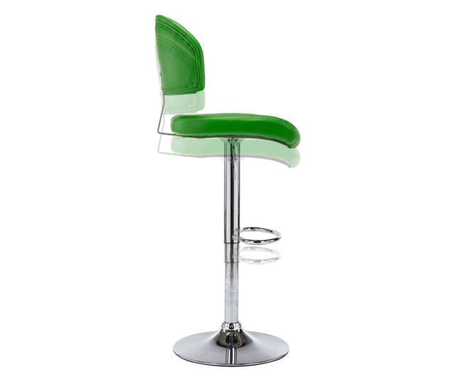 Barski stoli, 2 kosa, zeleno, umetno usnje