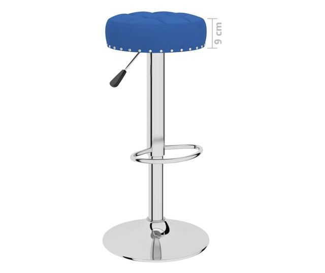 Barski stoli, 2 kosa, modri, blago