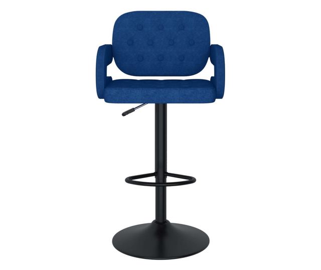 Barski stoli, 2 kosa, modri, blago