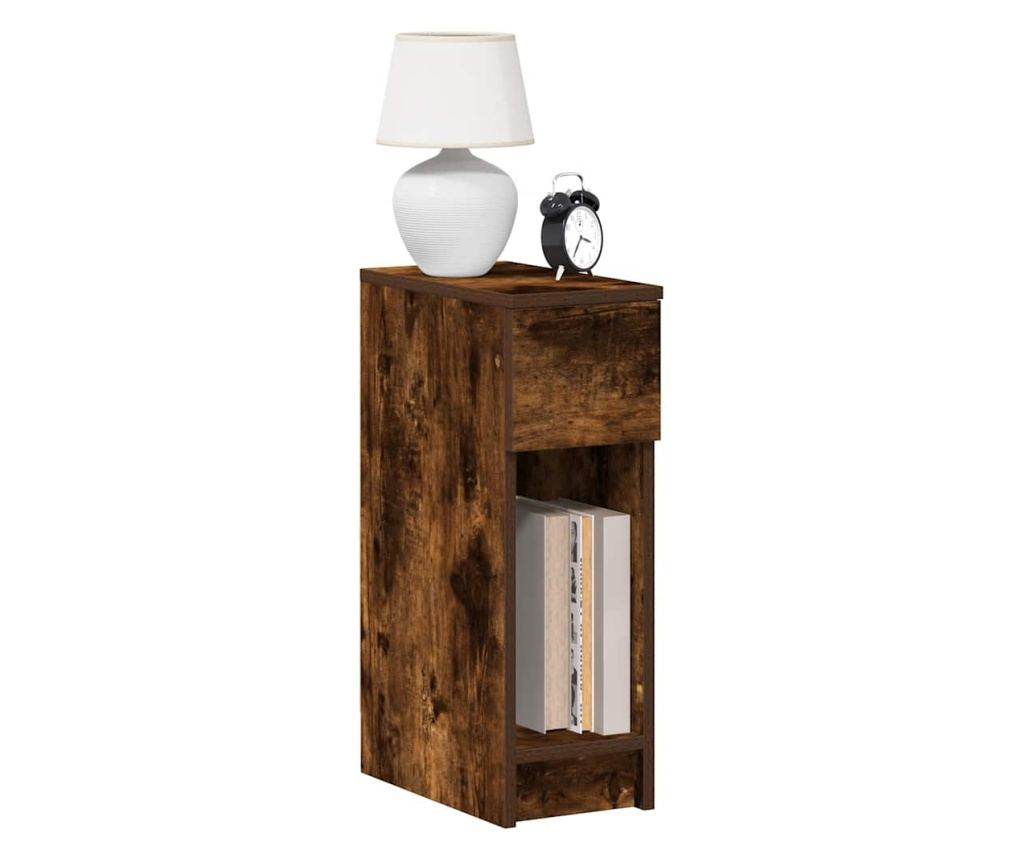 Noćni ormarić s ladicom Smoked Oak 20X36X60 cm - 2