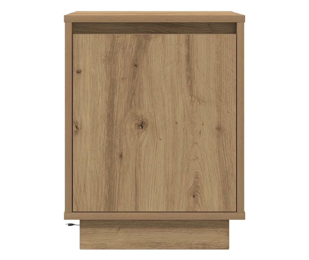 Нощен шкаф с LED осветление Artisan Oak 38x34x50 cm - 6