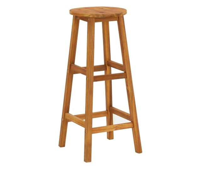 Градински комплект мебели, 5 части, масивно дърво акация