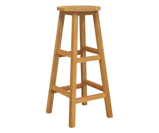 Градински комплект мебели, 5 части, масивно дърво акация