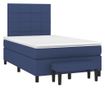 Боксспринг легло с матрак, синьо, 120x200 см, текстил thumbnail 3