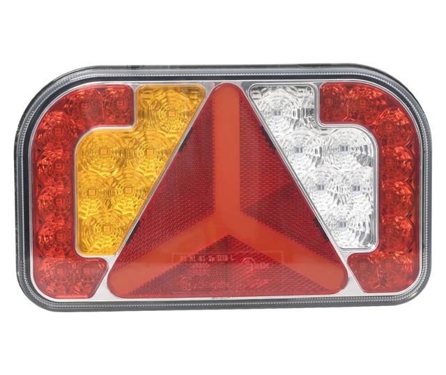 Светлини за ремарке, 2 бр., червени, LED крушка 12 V, 24x5x14,5 см