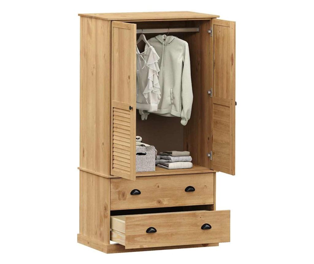Szafa VIGO, 90x55x176 cm, lite drewno sosnowe - 3