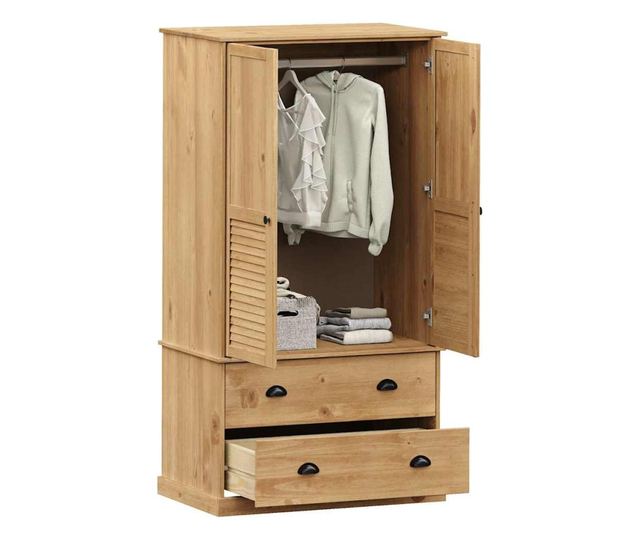 Гардероб VIGO, 90x55x176 см, Масивна борова дървесина