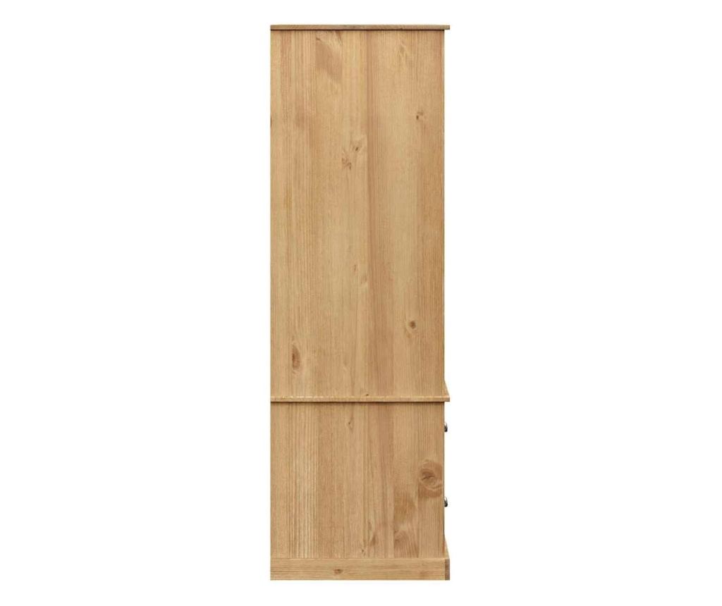 Szafa VIGO, 90x55x176 cm, lite drewno sosnowe - 6