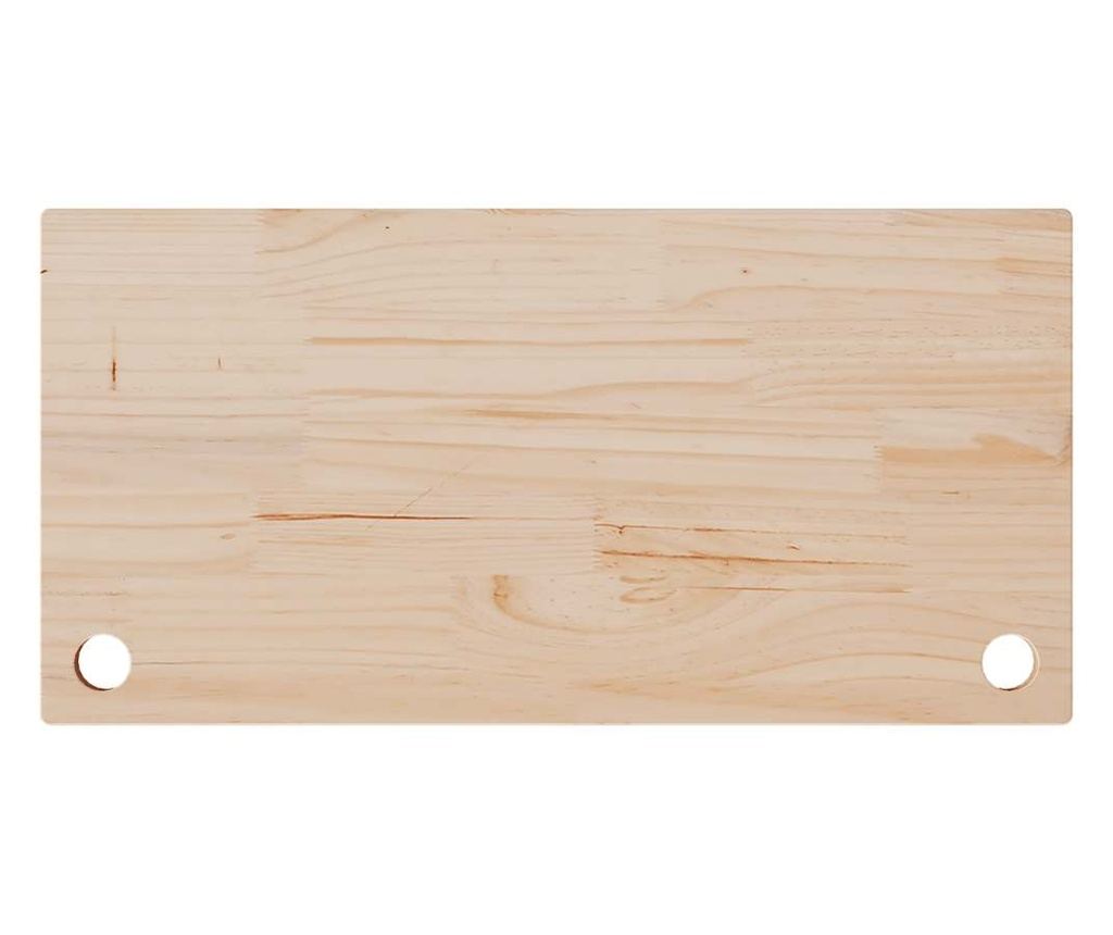 Επιφάνεια γραφείου, 80x40x2,5 εκ., μασίφ ξύλο πεύκου - 5