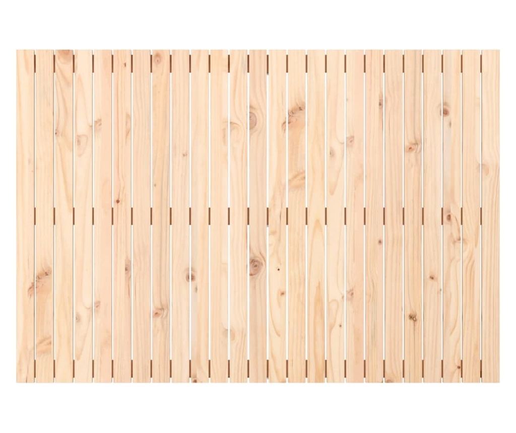 Табла за легло за стена, 159.5x3x110 см, Масивна борова дървесина - 4