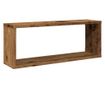 Wall Cube Shelves 6 pcs Old Wood 60x15x23cm Инженерна дървесина thumbnail 4