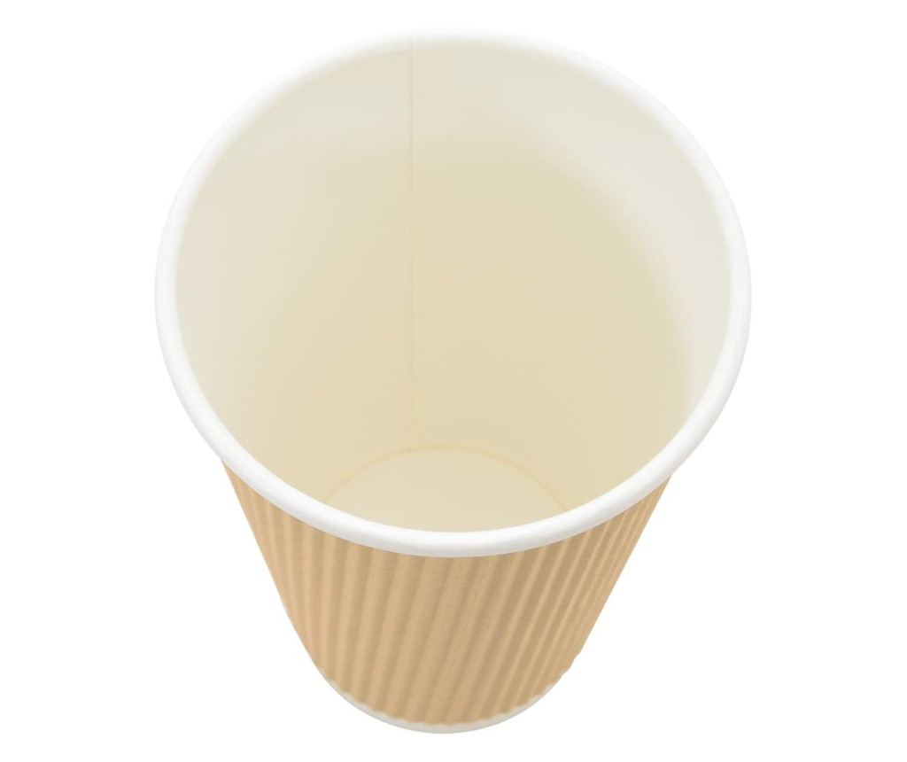 Хартиени чаши за кафе 500 бр. 16oz 400ml Кафяво - 5