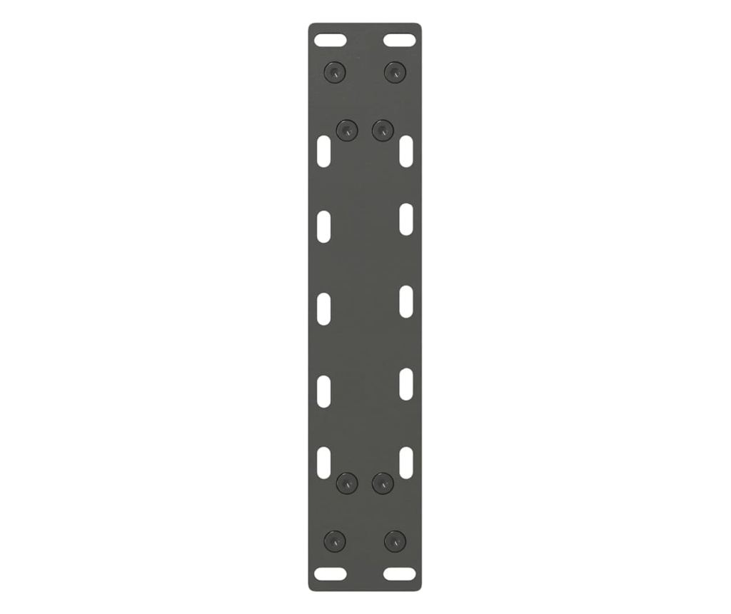 Крака за масичка за кафе, антрацит, 2 бр., 30 x (30-31) см, стомана - 7