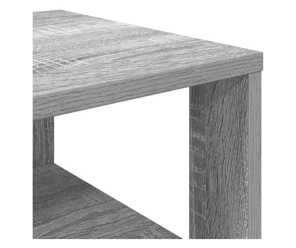 Рафт за обувки Grey Sonoma 61x32x70 cm Изработена дървесина - 7