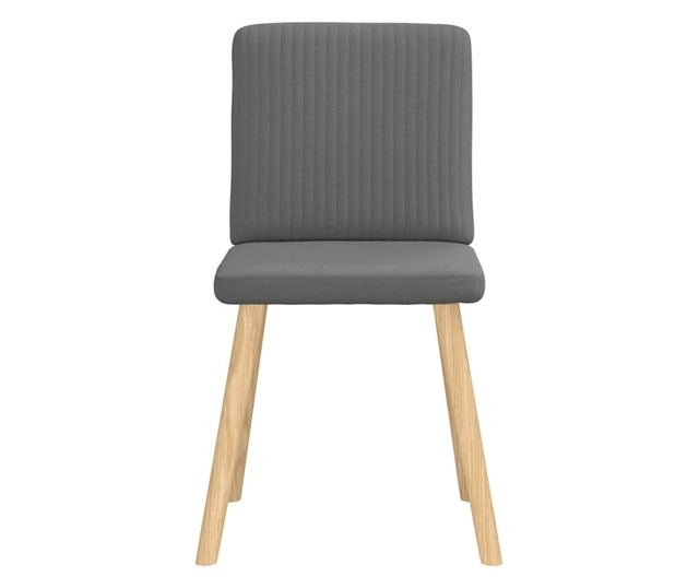 Jedilni stoli, 2 kosa, temno siva, tekstil