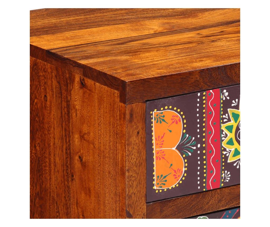 Noćni ormarić 40x40x60 cm od masivnog bagremovog drva - 5