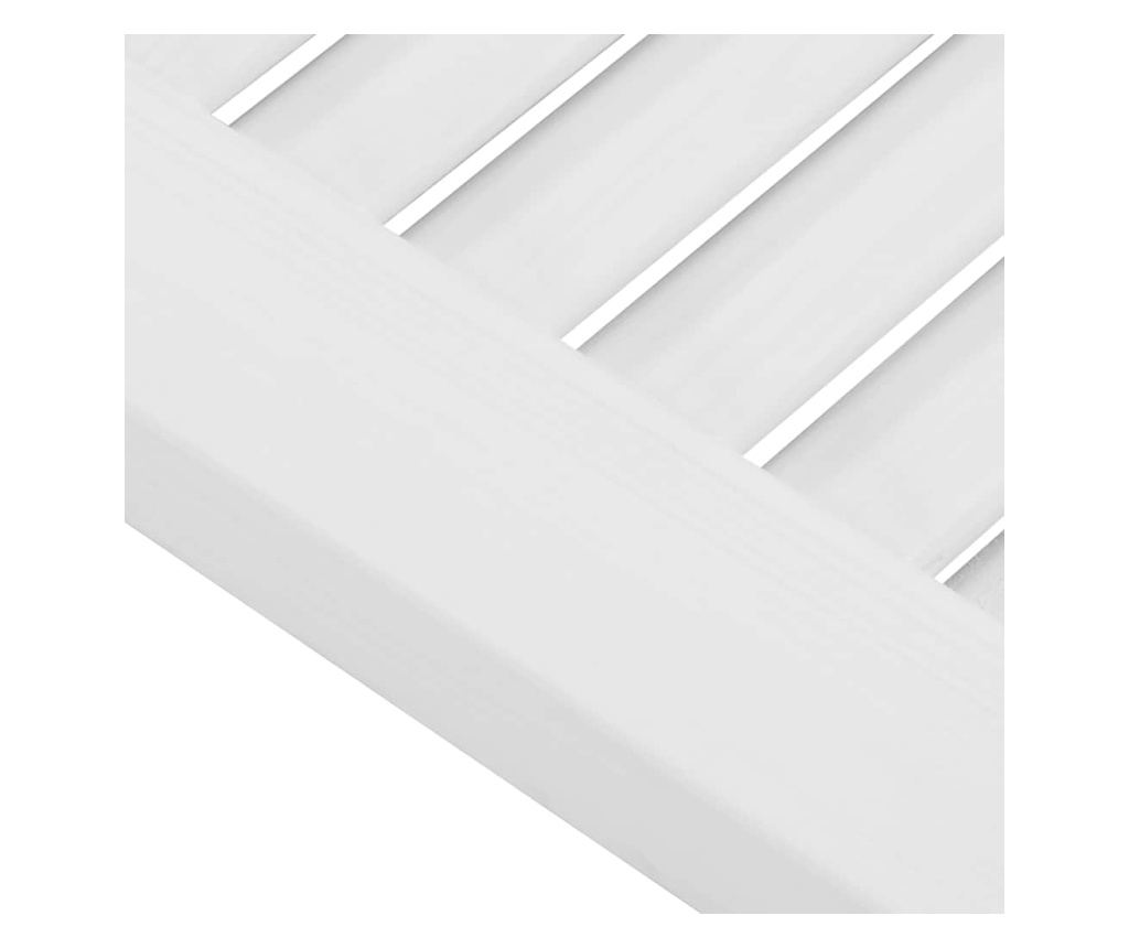 Врати за шкафове Louvred Design 2 бр. бели 69x29,5 cm - 9