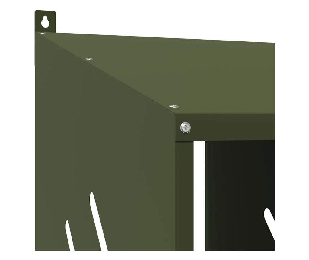 Кутия за пилета с 2 отделения Маслиненозелен метал - 9